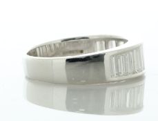 18ct White Gold Channel Set Semi Eternity Diamond Ring 2.00 Carats
