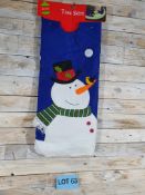 122cm 3D Fabric Snowman Tree Skirt RRP £19.99