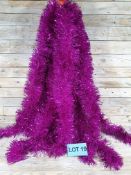 5 X 2M Hot Pink Chunky Tinsel