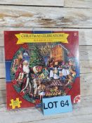 500 Piece Christmas Celebratrion, Round Jigsaw Puzzle. RRP £15.99