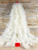 5 X 2M Luxurious White 9cm Chunky Tinsel