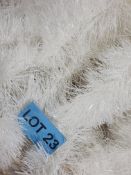 5 X 2M White 9cm Chunky Tinsel