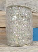 14mm Clear Acrylic, Bead String. Approx 17 Metres.