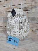 Decorative Metal Birdcage, Candle Holder. Pot 23cm, With Handle 37cm
