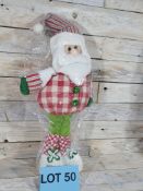 3D Fabric Standing Santa, 50cm RRP £29.99