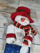Luxury Long Snowman Hanging Gift Holder Decoration
