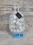 Decorative Metal Birdcage, Candle Holder. Pot 23cm, With Handle 37cm