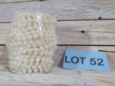 Full Roll of 8mm Ivory Pearl String. Approx 18Metres.