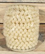 Full Roll of 8mm Ivory Pearl String. Approx 18 Metres.