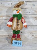 Large Standing Luxury 3D Snowman 55cm Tall RRP £29.99