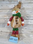 Large Standing Luxury 3D Snowman 55cm Tall RRP £29.99