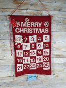 Large Luxury 3D Fabric Advert Calendar RRP £19.99