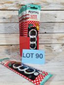 12 X 3 UV Glow In The Dark Festive Bracelets RRP £24.99