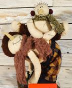 Unusual 3D Standing Christmas Decoration of Snowmen Playing. RRP £32.99