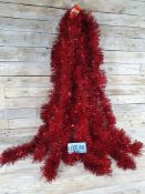 5 X 2M Luxurious Red Chunky Tinsel