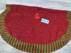Large Luxury Glistening Shimmer Christmas Tree Skirt RRP £29.99
