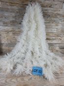 5 X 2M White 9cm Chunky Tinsel