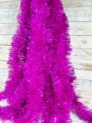 5 X 2M of Hot Pink Chunky Tinsel