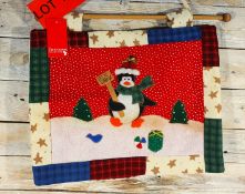 3D Fabric Hanging Patchwork Decoration. 39cm X 33cm. RRP £19.99