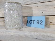 14mm Pearlescent Acrylic Crystals On String Approx 17 Metres.