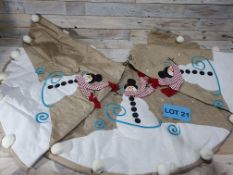 122cm Quality Snowman Tree Skirt RRP £29.99