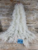 5 X 2M Luxurious White 9cm Chunky Tinsel