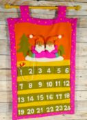 3D Fabric Advent Calendar. 66cm X 40cm RRP £19.99