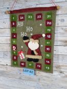 Gorgeous Luxury Fabric 3D Advert Calendar With Santa Ho Ho Ho