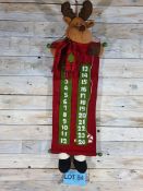 Large 3D Luxury Fabric Reindeer Advent Calendar RRP £24.99