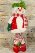 3D Fabric, Standing Snowman. 45cm Tall. RRP £29.99