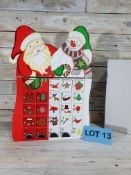 Wooden Advent Calendar. Individual Doors. RRP £49.99