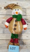 Standing Snowman Figure. 55cm Tall. RRP £29.99
