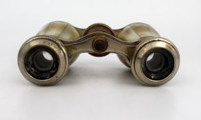 Antique French Mother of Pearl Lorgnettes c.1900