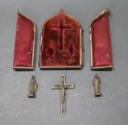 Antique Cased Crucifix Set