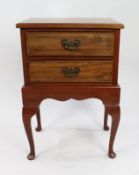 Vintage Mahogany Two Drawer Chest of Drawers