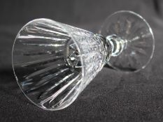 Set of 6 Stourbridge Cut Glass Brandy Balloons