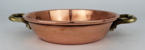 Small Antique Georgian Two Handled Copper Dish