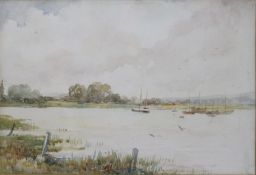 Delicate English Watercolour of Sailing Boats