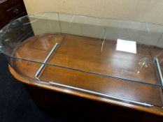 High Quality Oval Form Jewellery Display Cabinet Counter