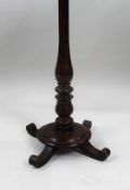 Mahogany Column Occasional Table