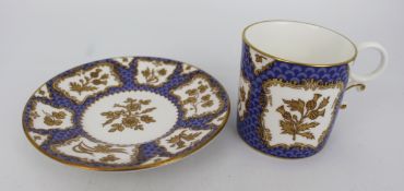 Royal Worcester George II Royal Collection Demitasse & Saucer