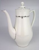 Royal Worcester Silver Chantilly Coffee Pot
