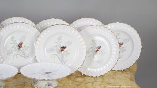 14 Piece Spode Butterfly Pattern Dessert Service 1954