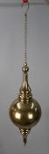 Set of 6 Gilt Metal Hanging Decorative Seasonal Ornaments