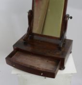 Antique Regency Mahogany Toilet Mirror