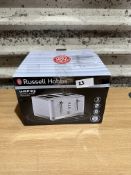 Russell Hobbs Inspire White 4 Slice Toaster. RRP £80. Grade U