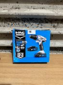 Macallister MSDD18-LI-2 Drill. RRP £120. Grade U