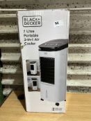 Black + Decker 7L Portable 2 In 1 Air Cooler. RRP £150. Grade U