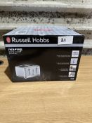Russell Hobbs Inspire White 4 Slice Toaster. RRP £80. Grade U