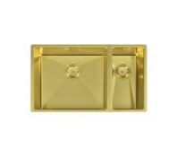 Elite 1.5 Undermounted Stainless Steel Gold Copper Sink 555mm